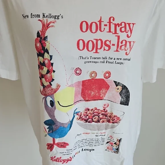 H+M White Kellogg's Graphic T-Shirt - Picture 2 of 4